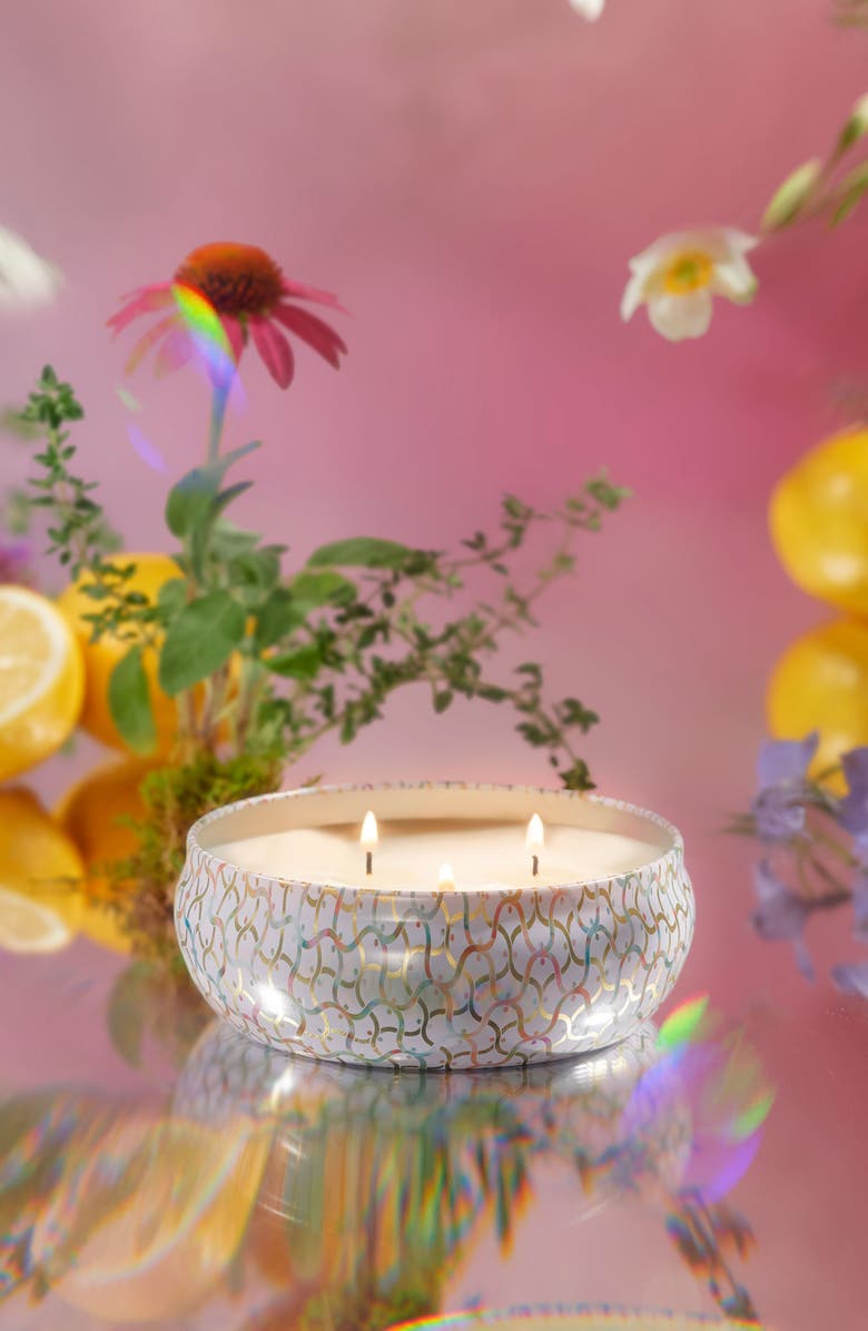 Voluspa Wildflowers 3-Wick Tin Candle, Alternate, color, Wildflowers