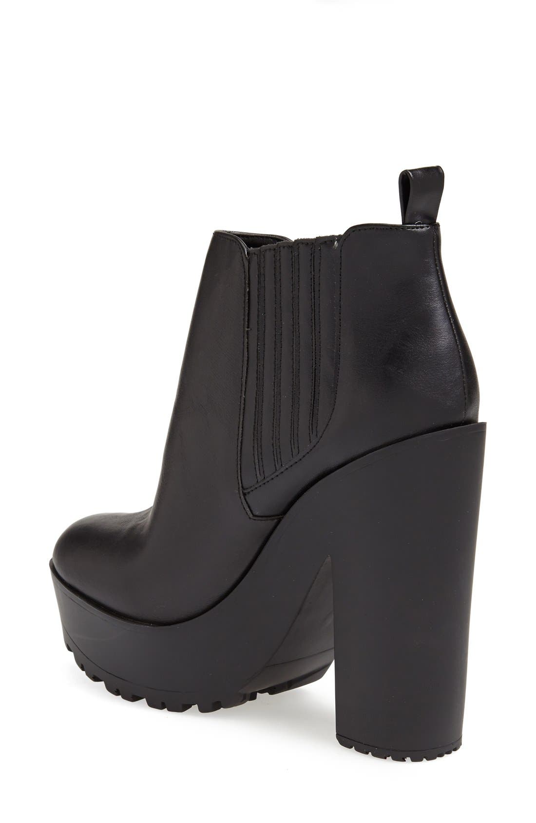 KENDALL + KYLIE Madden Girl 'Chicc' Platform Bootie, Alternate, color, BLACK