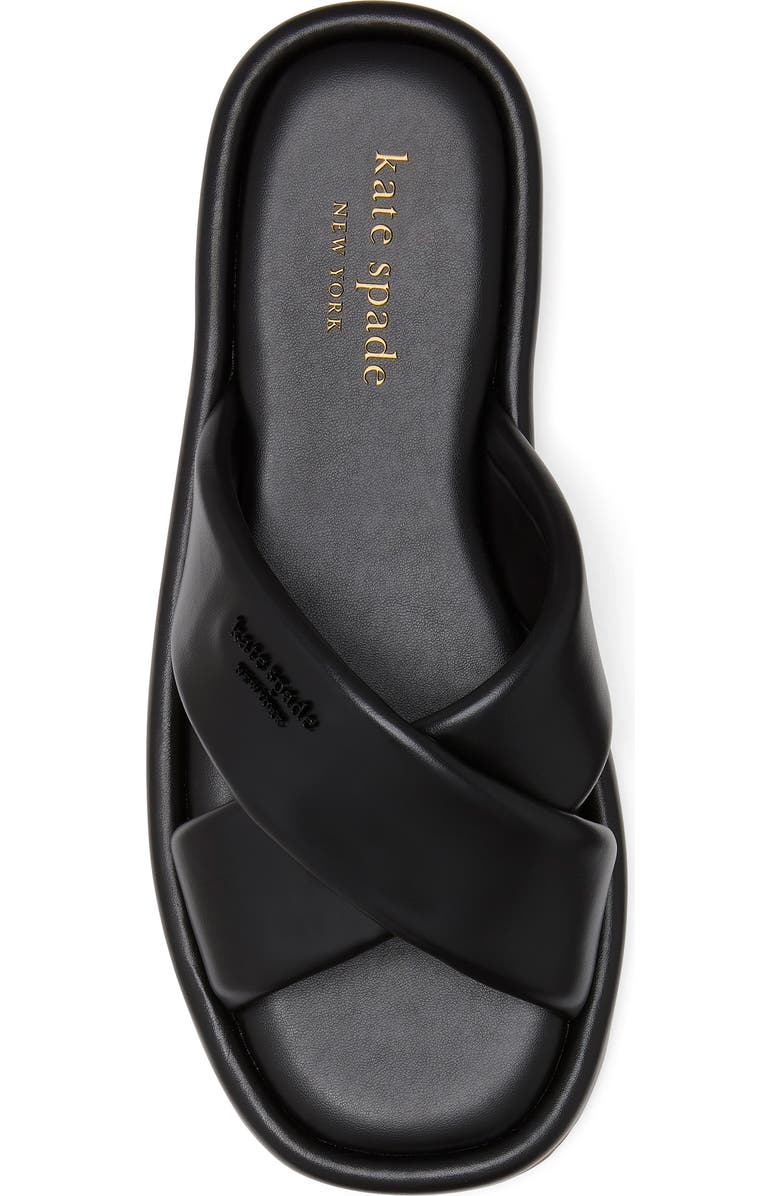 Kate Spade New York rio slide sandal, Alternate, color, Black