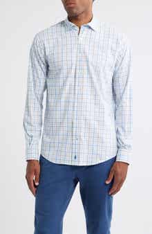johnnie-O Maarten Plaid Performance Button-Up Shirt