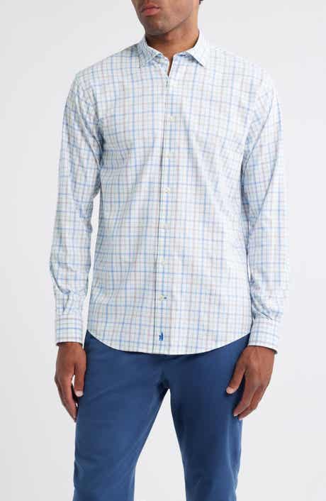 johnnie-O Maarten Plaid Performance Button-Up Shirt