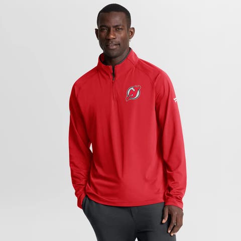 Men
s Fanatics Red New Jersey Devils Authentic Pro Rink Training Quarter-Zip Pullover