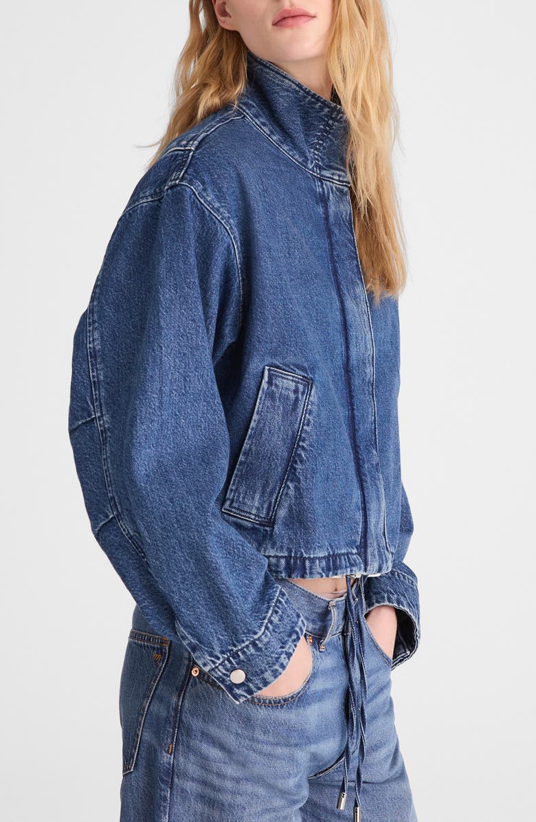 Madewell Denim Crop Field Jacket, Alternate, color, Clean Birkdale