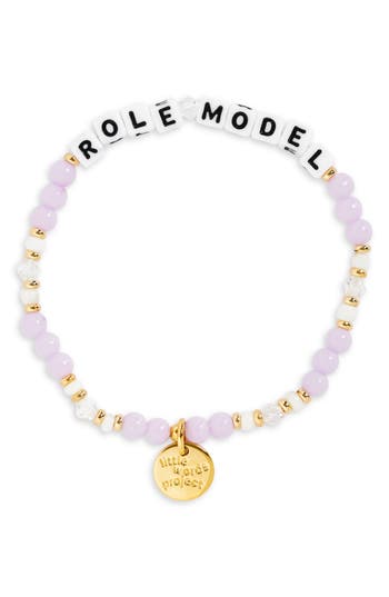 Little Words Project 'role Model' Beaded Stretch Bracelet