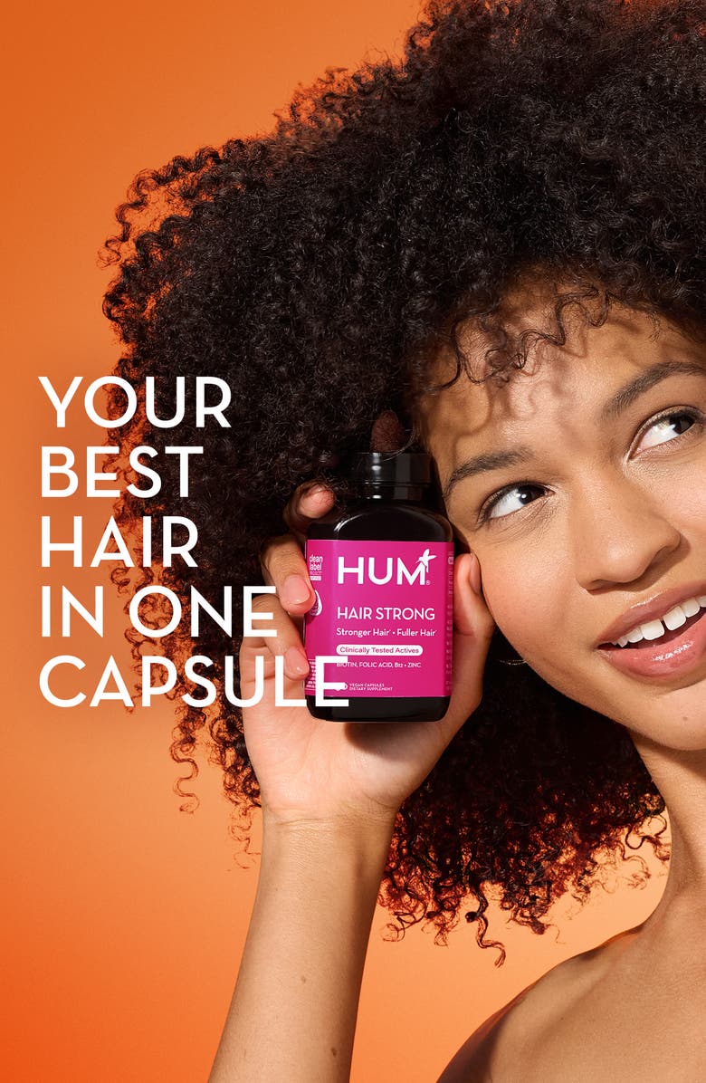 Hum Nutrition Hair Strong Capsules, Alternate, color, Dark Pink