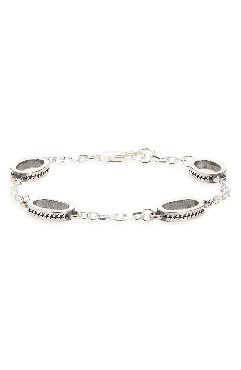 TWOJEYS Men
s Icon Station Bracelet, Main, color, Silver