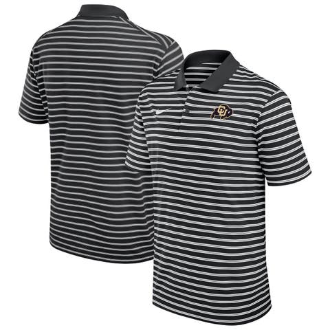 Men's Nike Black Colorado Buffaloes Victory Stripe Performance Polo