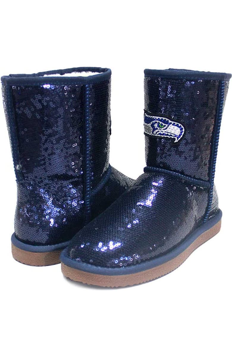 CUCE Women's Cuce Seattle Seahawks Sequin Boots, Main, color,