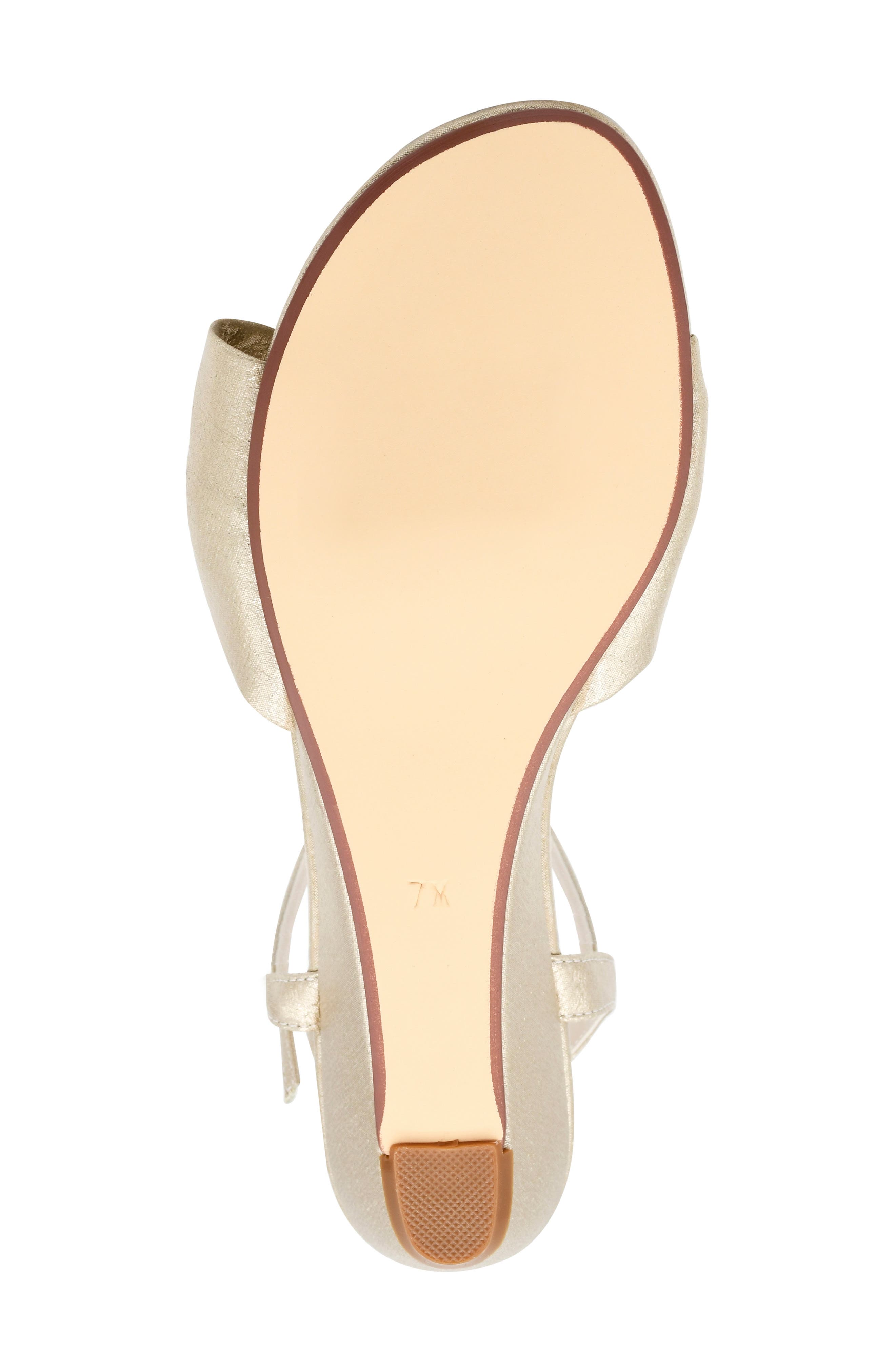 Rose Ankle Strap Wedge Sandal, Alternate, color, CHAMPAGNE