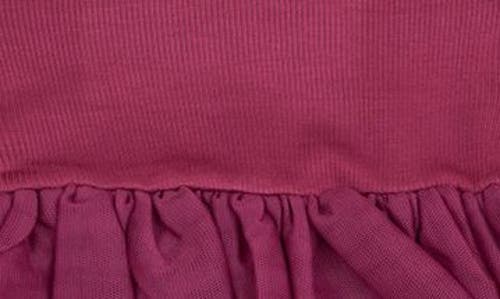 Angel Dear Rib Tutu Skirted Bodysuit In Burgundy