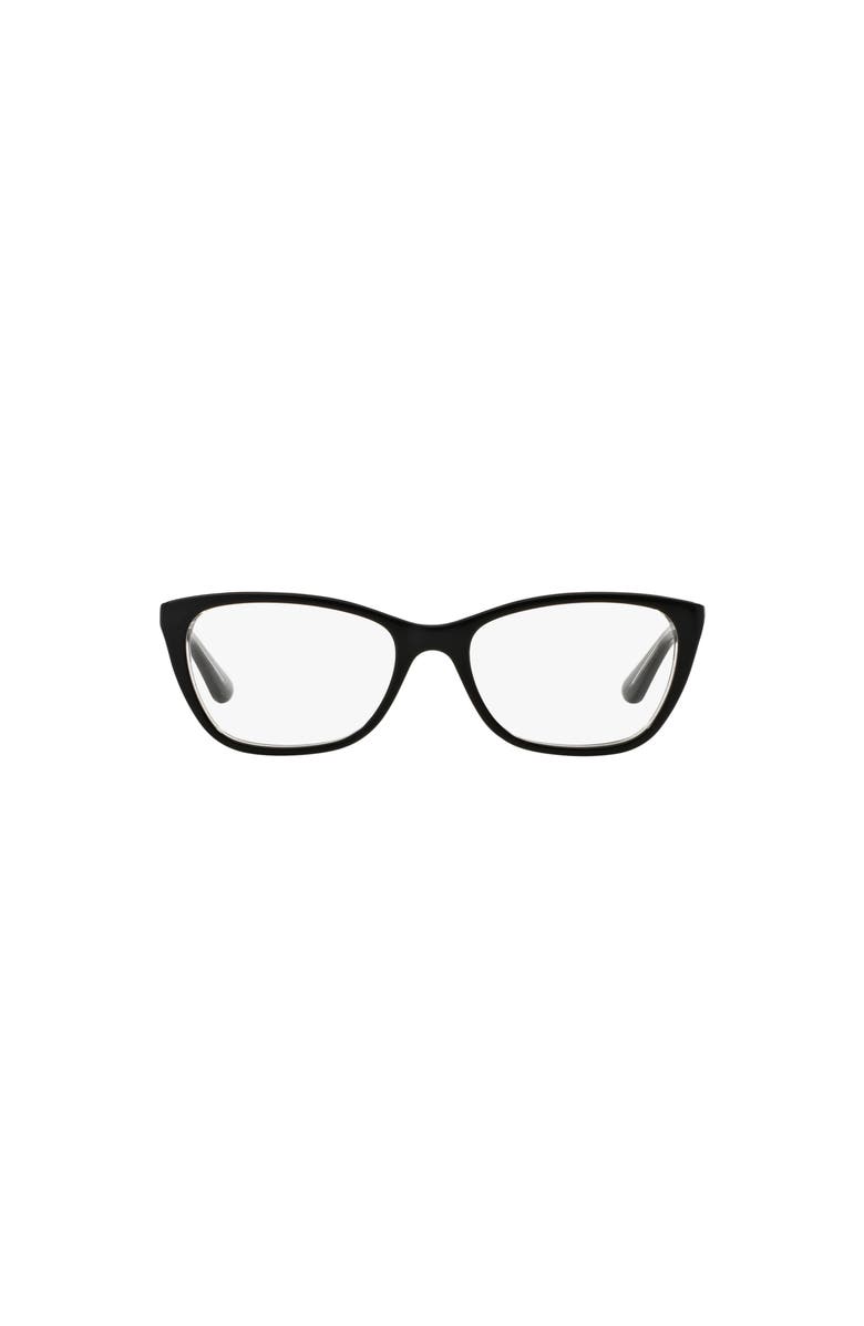 Vogue Eyewear 53mm Cat Eye optical glasses, Alternate, color, Black