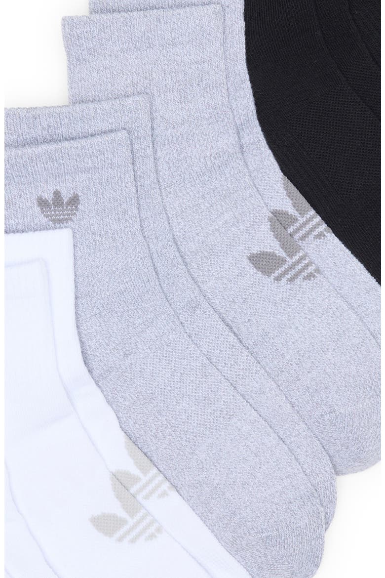 Superlite 6-Pack Quarter Socks, Alternate, color, BLACK