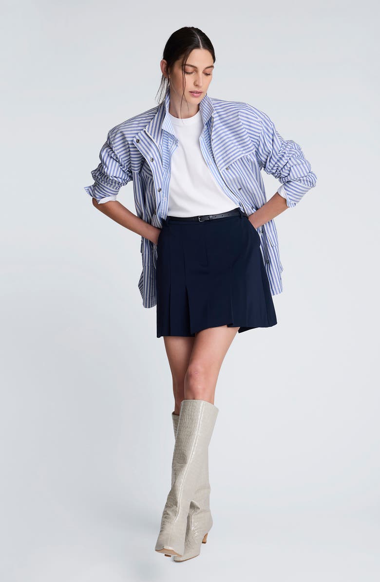 Kenneth Cole Pleat Miniskirt, Alternate, color,