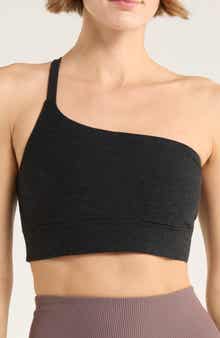 Beyond Yoga Space Dye One Shoulder Longline Sports Bra