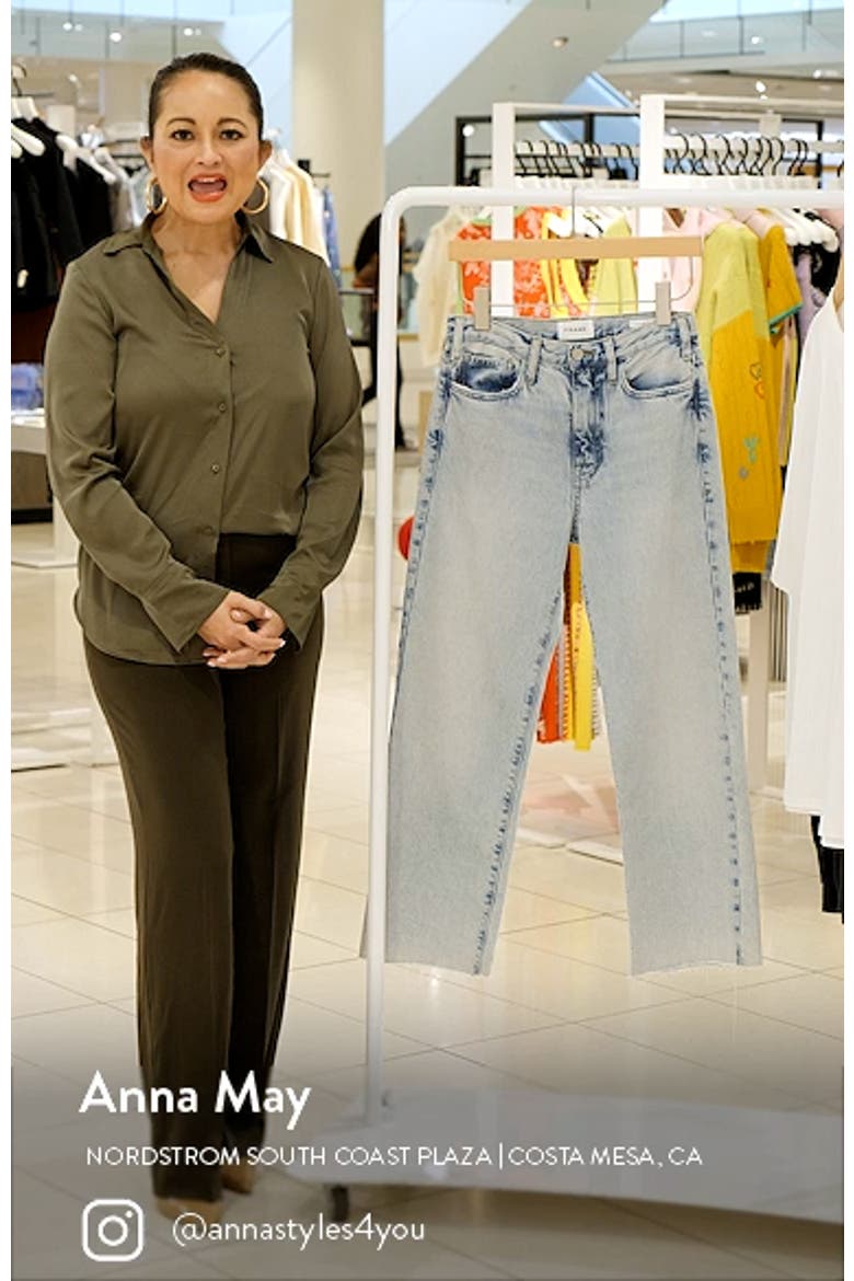 (Bio)Degradable Le Jane Raw Hem Straight Leg Jeans video