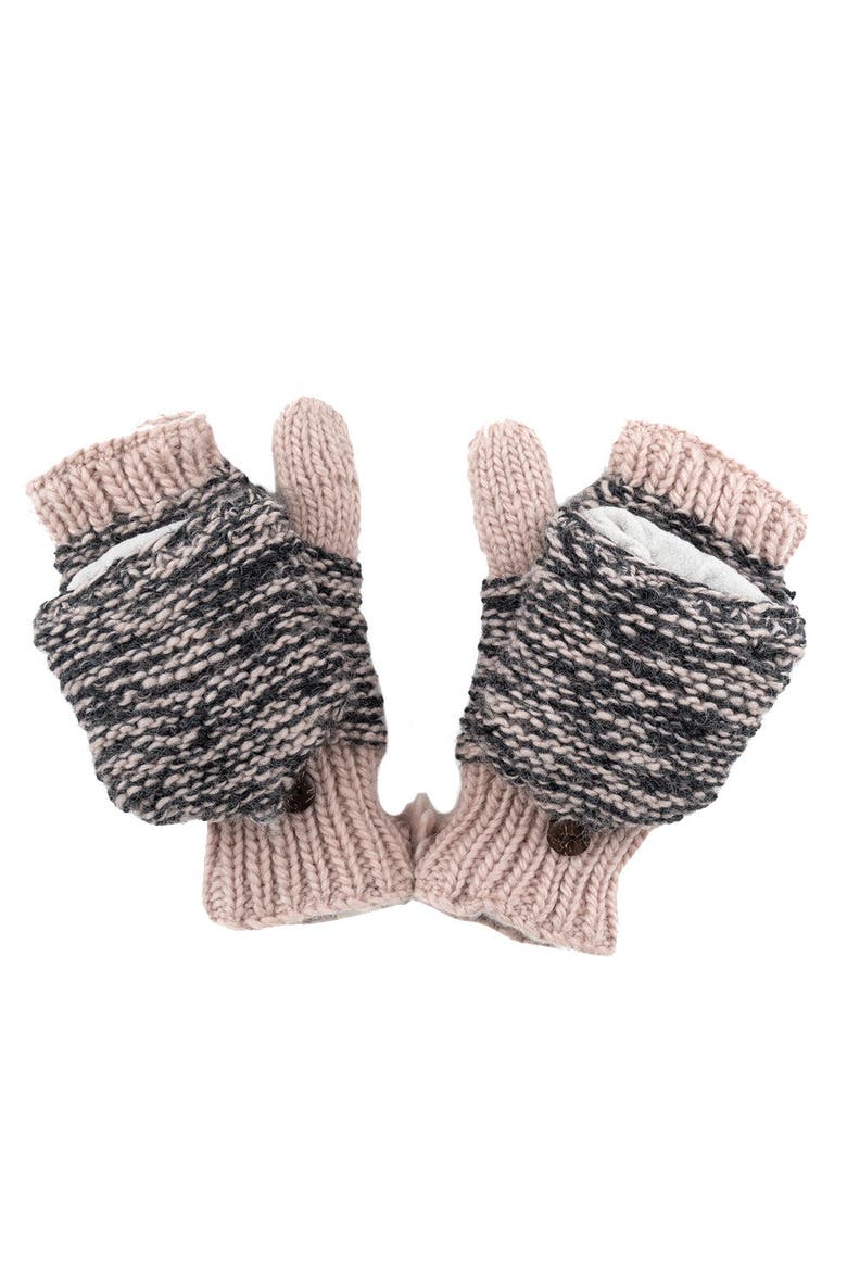 Speckle Knit Mittens, Main, color, Pink Quartz