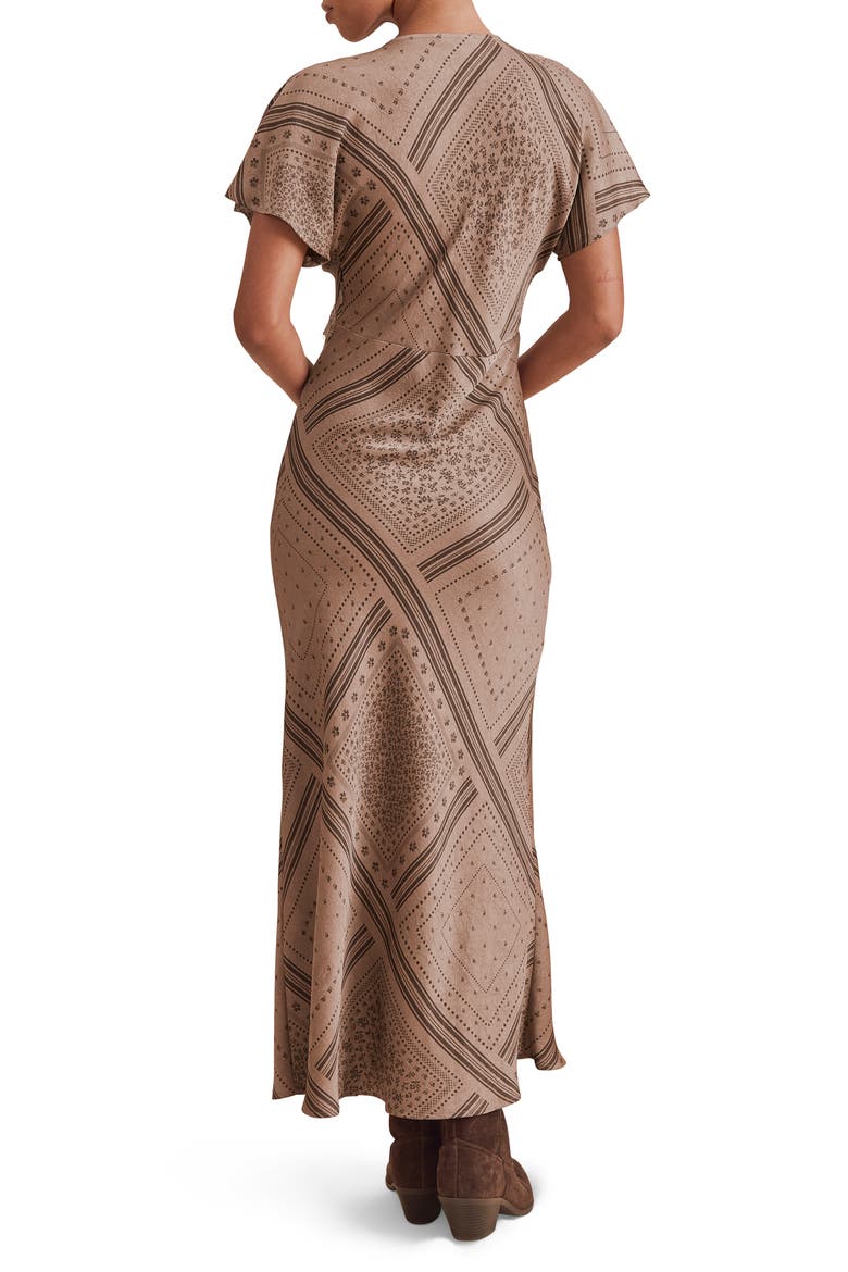 Brynley Print Maxi Dress, Alternate, color, TAUPE
