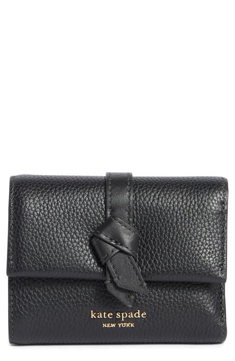 【特価セール】Kate Spade knott pebble leather 財布 Kate Spade New York knott pebble leather small trifold