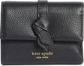 【特価セール】Kate Spade knott pebble leather 財布 Kate Spade New York knott pebble leather small trifold