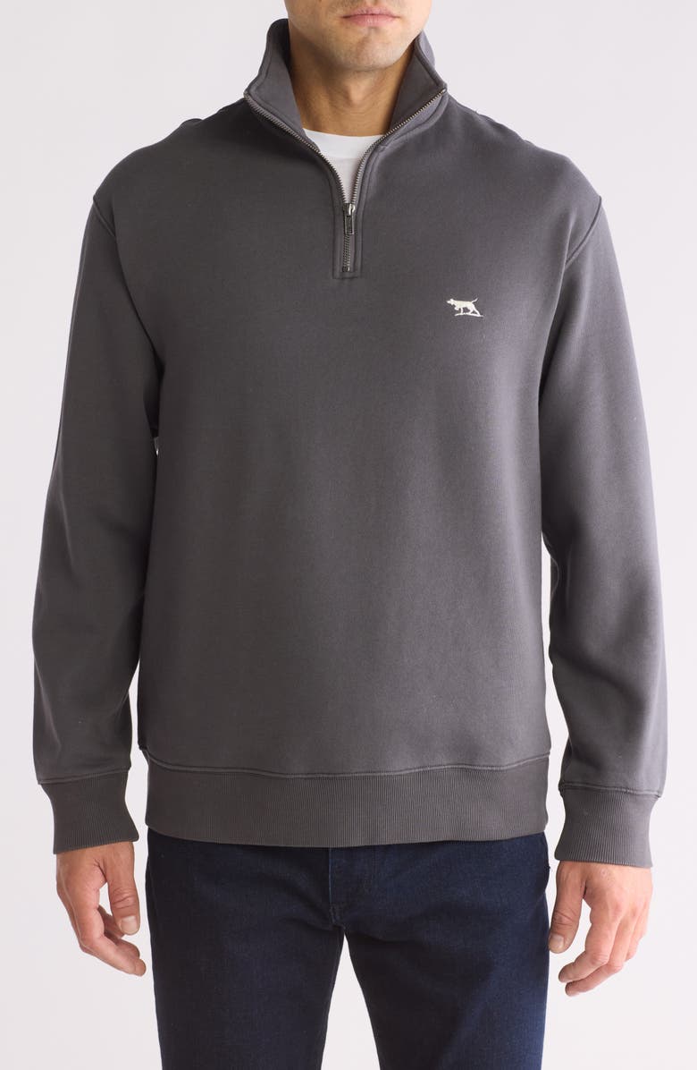 Rodd & Gunn Glen Eden Quarter-Zip Pullover Sweatshirt, Main, color, Tungsten