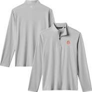 TravisMathew Men's TravisMathew Gray Baltimore Orioles Time to Tailgate Tri-Blend Quarter-Zip Pullover