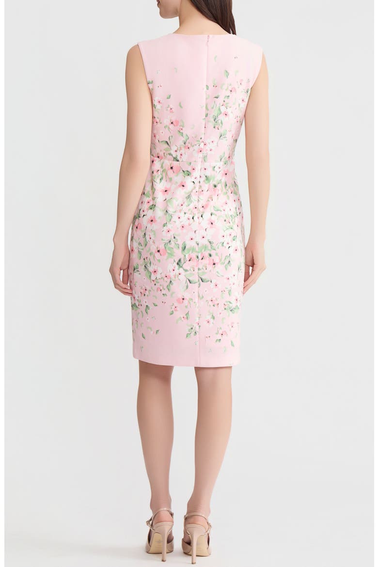 Floral Print Sleeveless Sheath Dress, Alternate, color, TUTU PINK MULTI