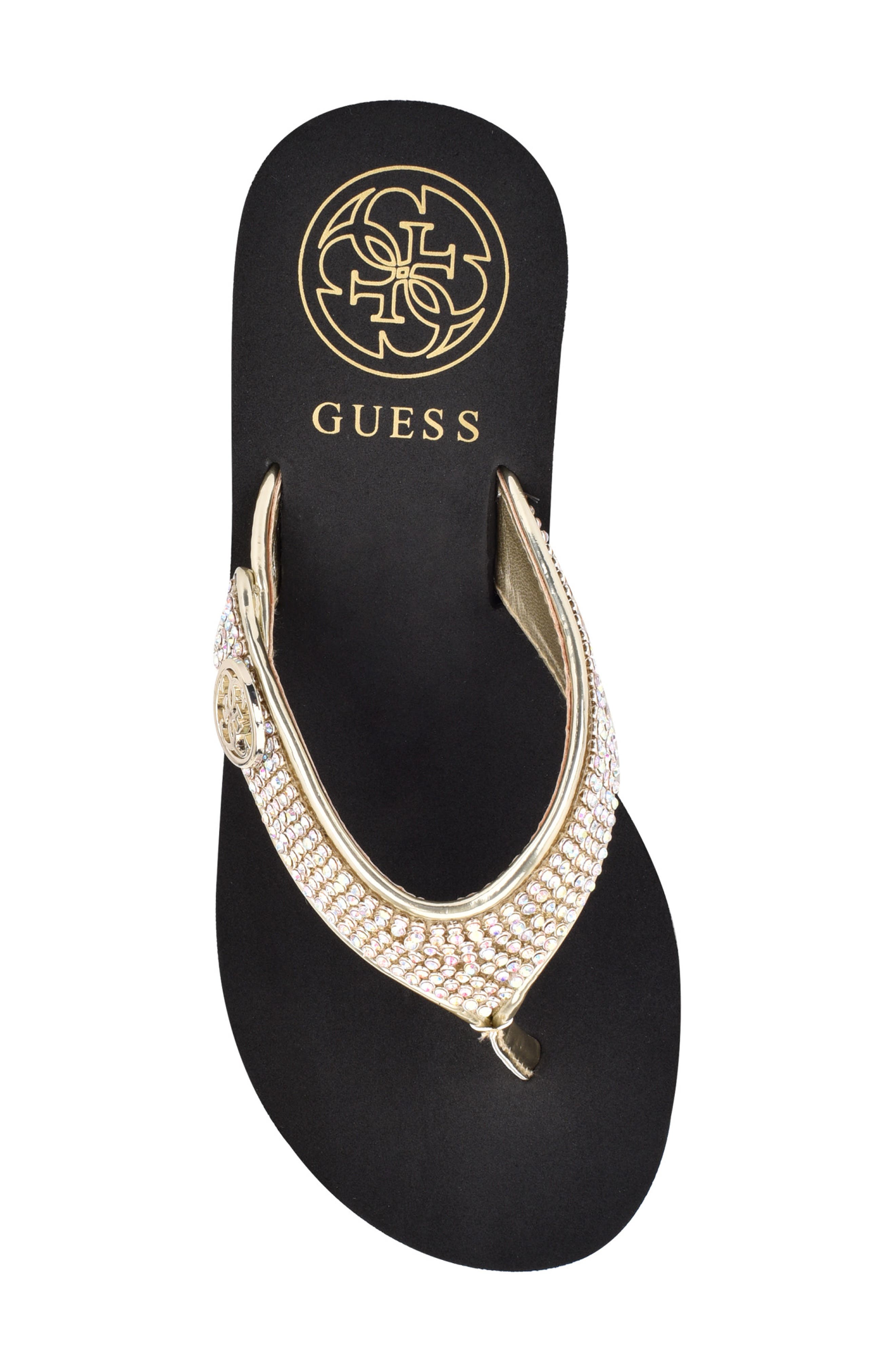 Sarraly Eva Platform Flip Flop, Alternate, color, GOLD