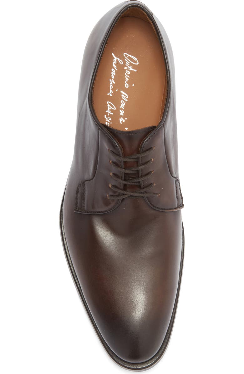 ANTONIO MAURIZI Plain Toe Derby, Alternate, color, Caffe