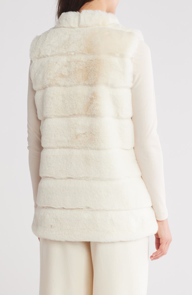 La Fiorentina Plush Faux Fur Vest, Alternate, color, 