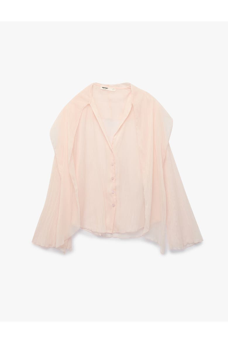 Sheer Blouse, Alternate, color, PINK