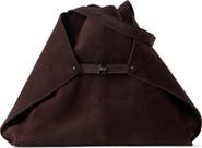 Akris Medium AI Suede Convertible Shoulder Tote