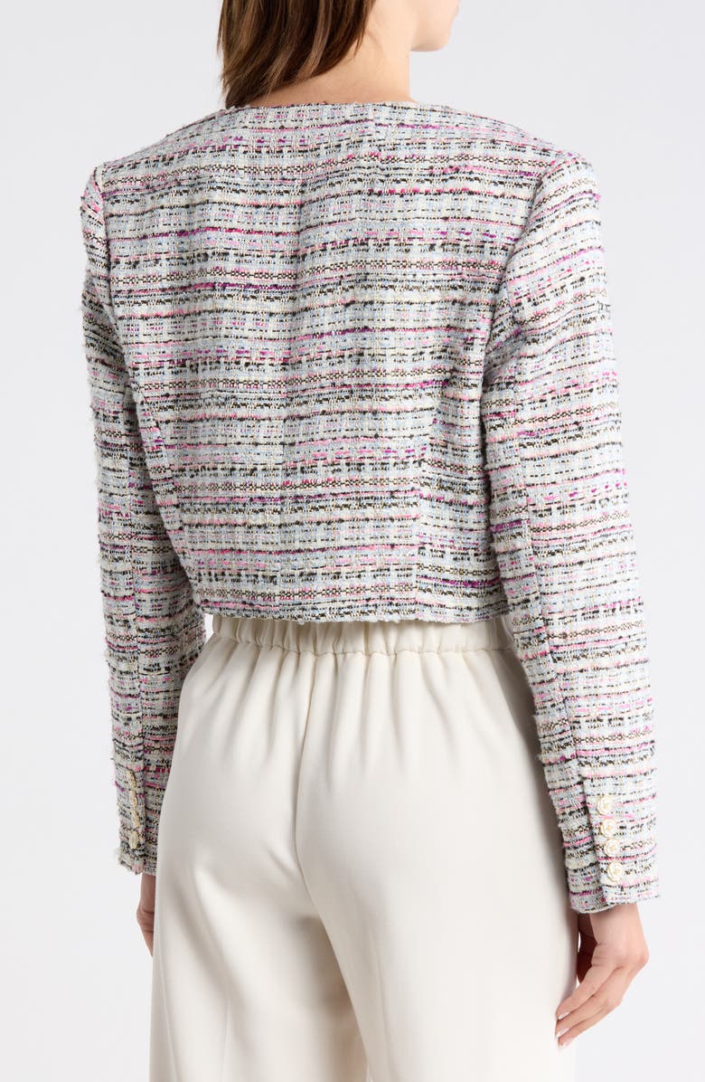 Cinq à Sept Auden Tweed Jacket, Alternate, color, Vibrant Plum Multi