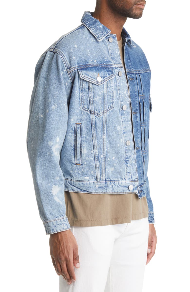 FRAME Half x Half Denim Jacket, Alternate, color, 