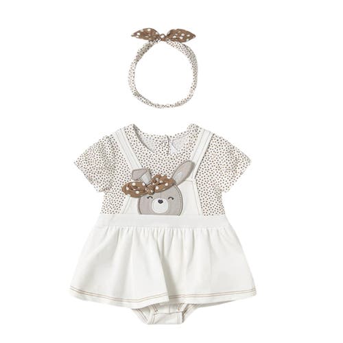 Mayoral Knit Bunny Outfit Set