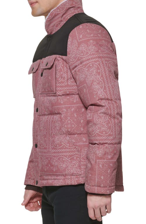 Levi's® Woodsman High Pile Fleece Puffer Jacket In Pink