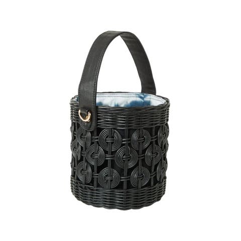 Maribella Wicker Bucket Bag