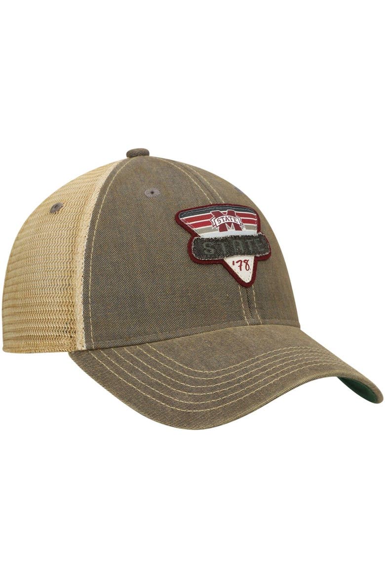 Men's Gray Mississippi State Bulldogs Legacy Point Old Favorite Trucker Snapback Hat, Alternate, color, Gray