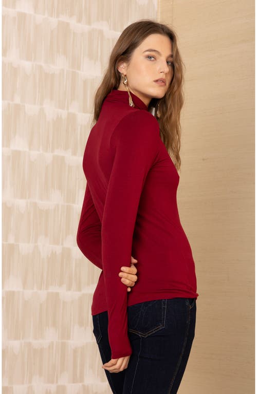 Hale Bob Chandier Top In Burgundy