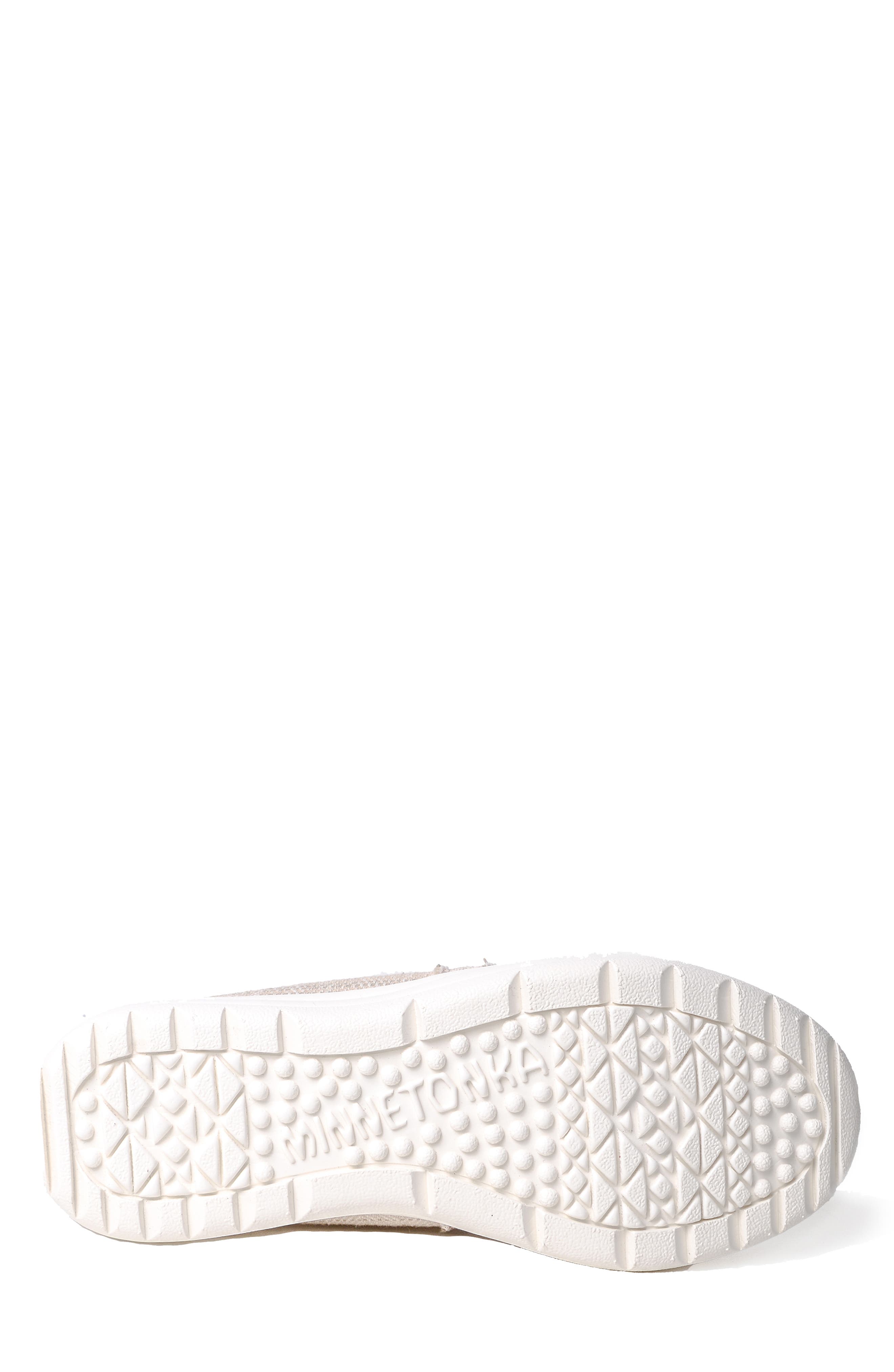 Minnetonka Expanse Slip-On Sneaker, Alternate, color, Tan Herringbone
