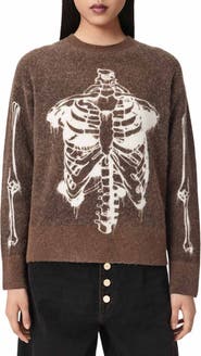 AllSaints Ribspill Crewneck Sweater