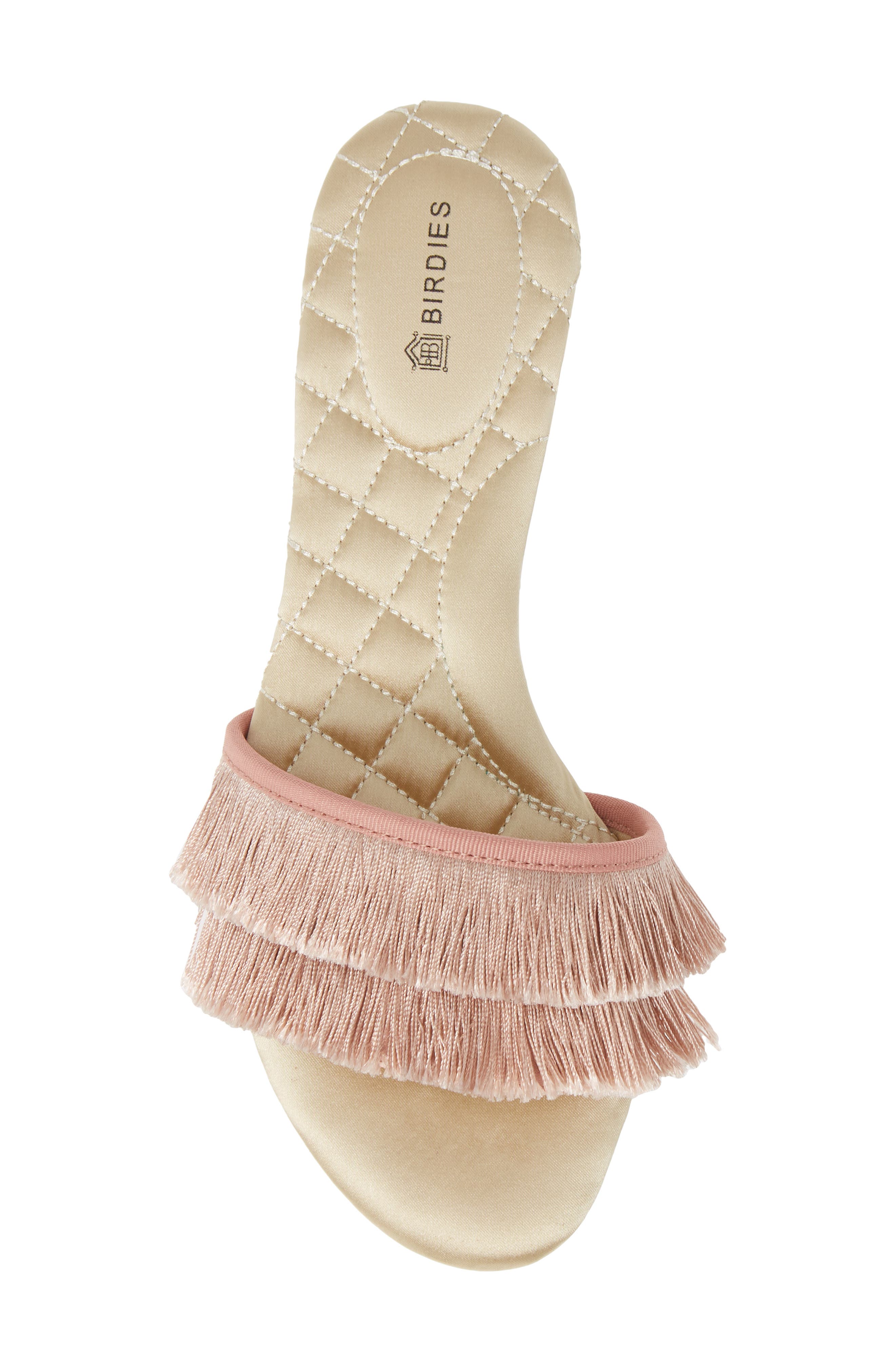 The Sparrow Slide Sandal, Alternate, color, BLUSH SATIN