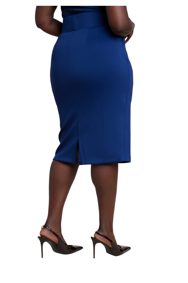 Neoprene Pencil Skirt, Alternate, color, OCEAN CAVERN