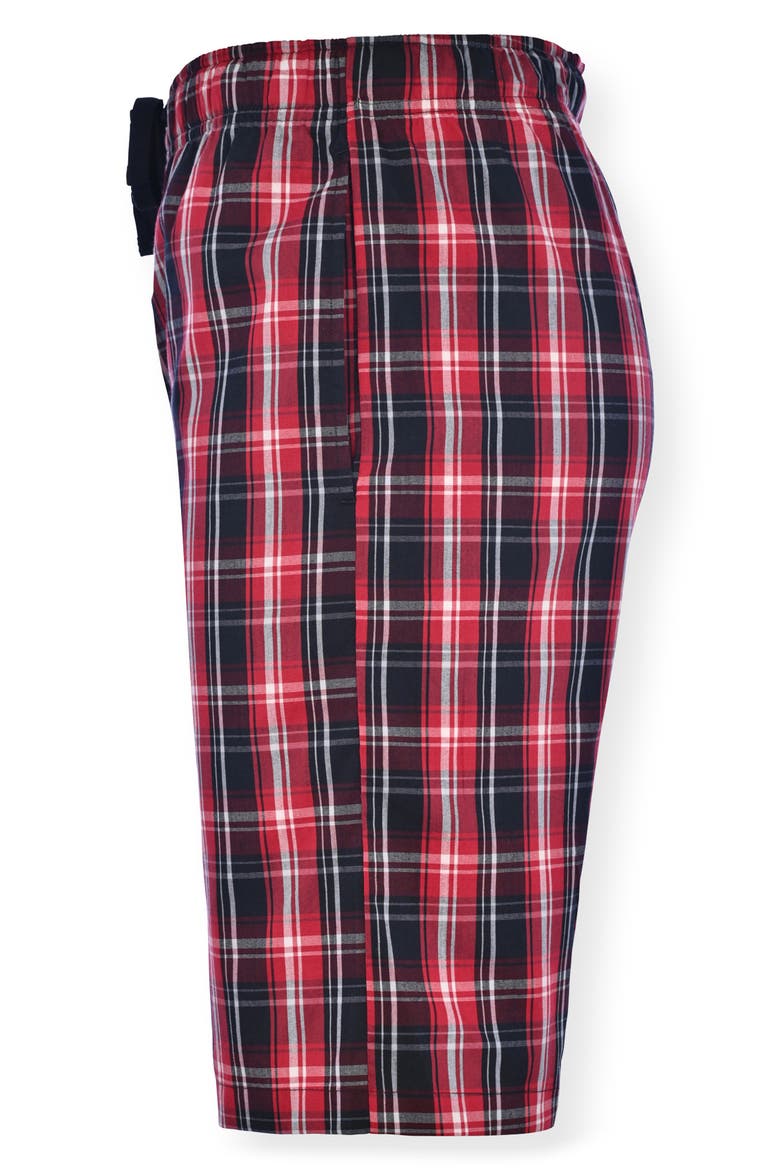 2-Pack Woven Sleep Shorts, Alternate, color, RED/ NAVY