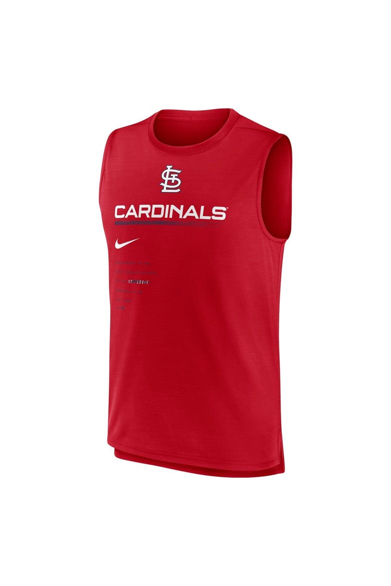 Men's Nike Red St. Louis Cardinals Exceed Performance Tank Top, Alternate, color, Red