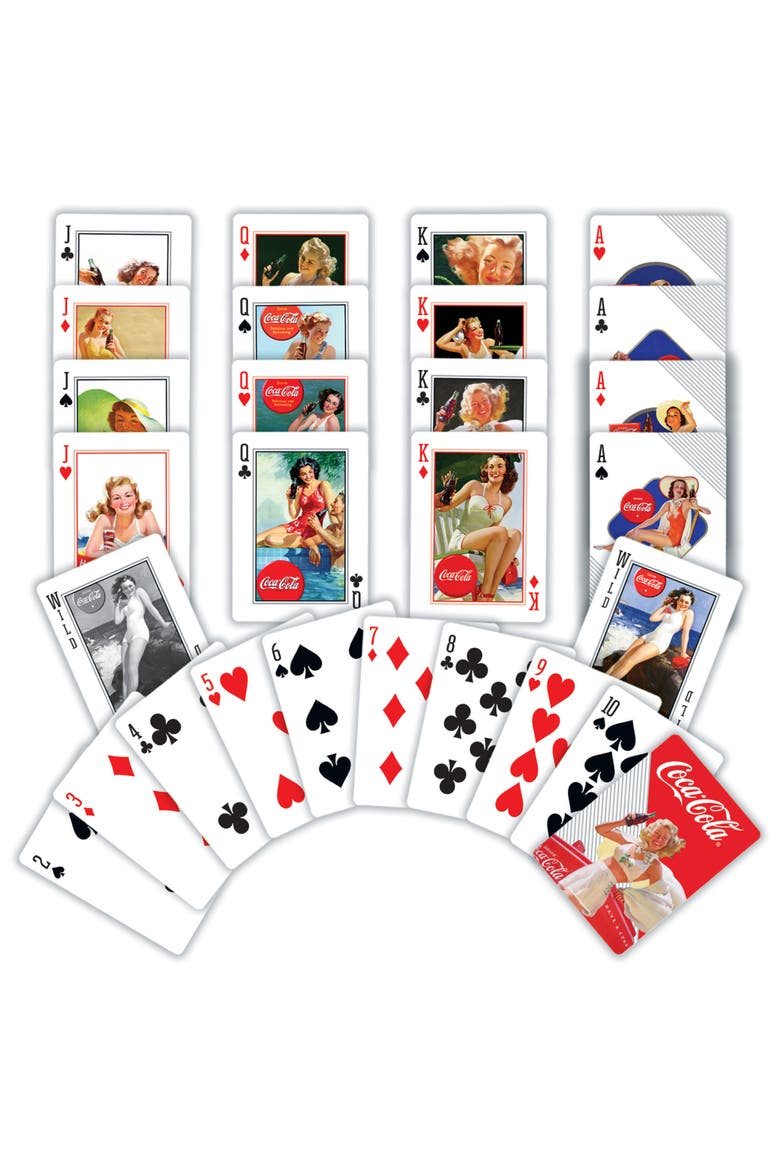Coca-Cola Classic Ads Playing Cards, Alternate, color, Multicolor
