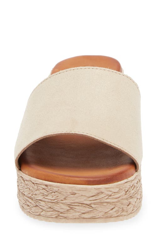 Cordani Bizzy Espadrille Platform Wedge Slide Sandal In Brown