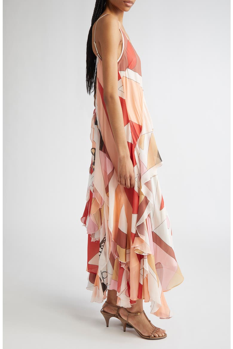 Sasha Ruffle Maxi Dress, Alternate, color, CREAM/ RED MULTI