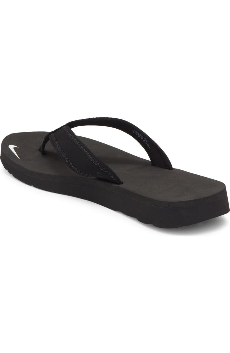 Nike 'Celso Girl' Thong, Alternate, color, 011 Black/White