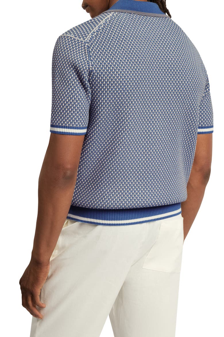 Breame Knit Polo, Alternate, color, BLUE