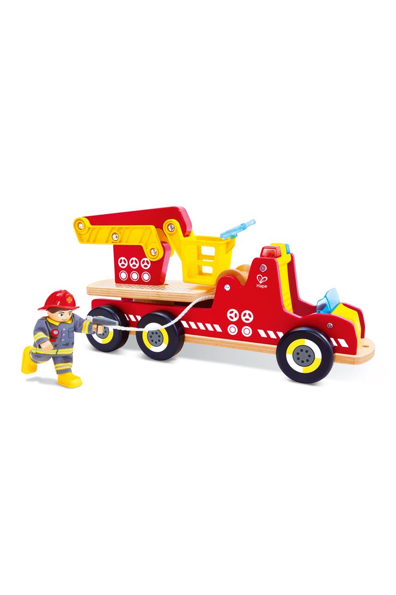 Siren & Lights Toy Fire Truck, Main, color, MULTIPLECOLOR